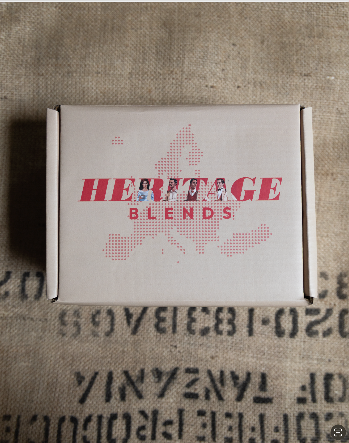Cappuccinotassen mit Unterteller "Heritage Blends" 4er SET