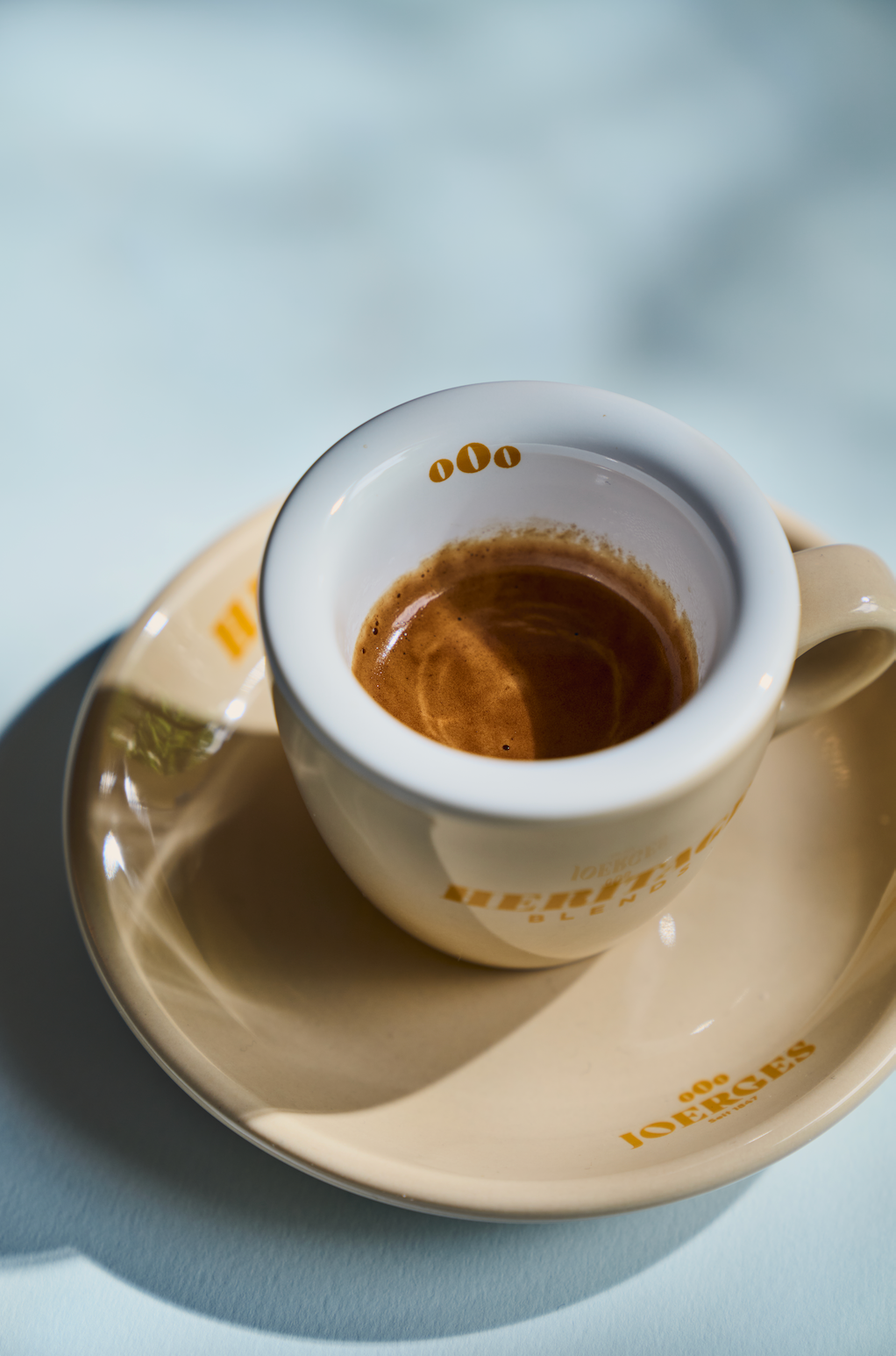 Espressotassen mit Unterteller "Heritage Blends" 4er SET