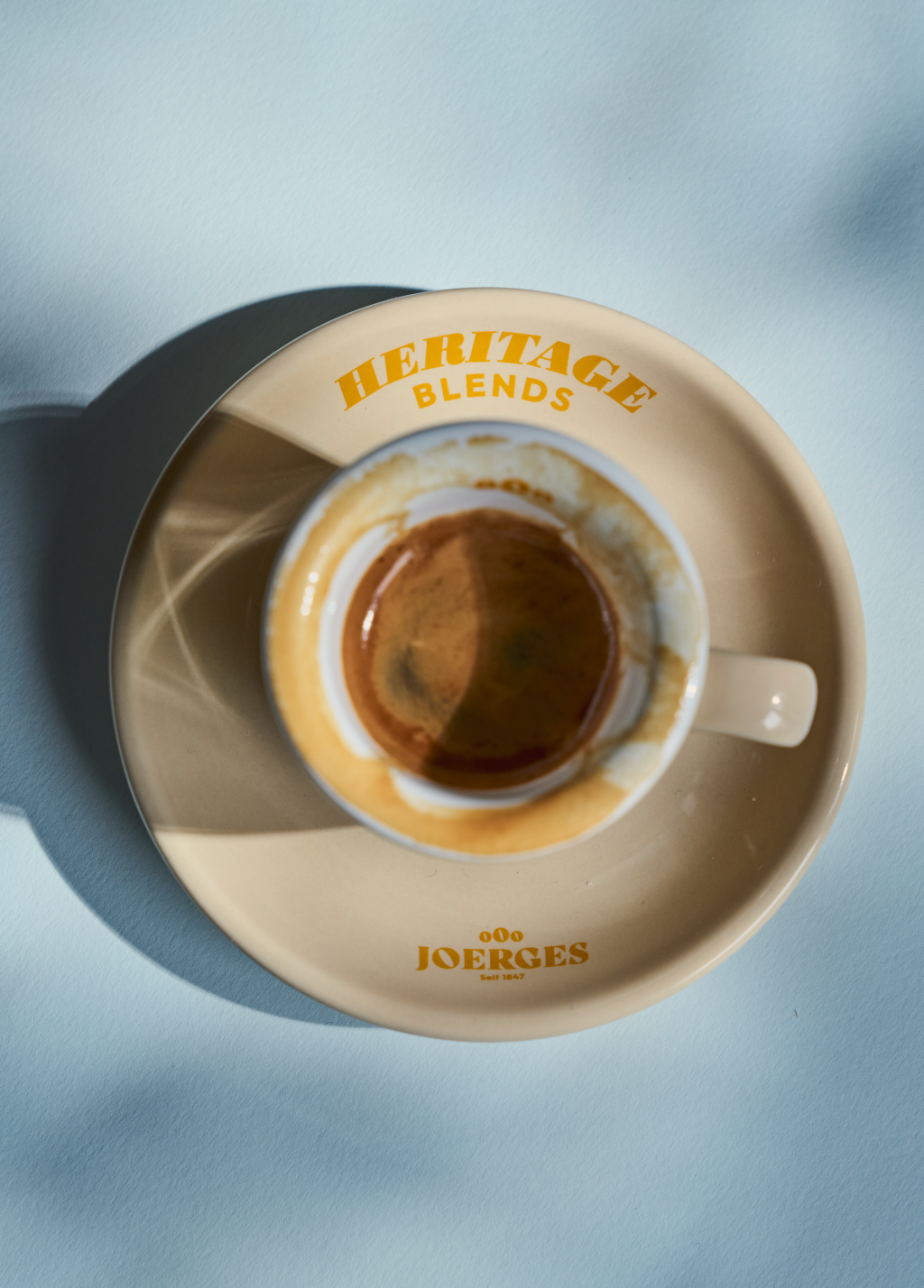 Espressotassen mit Unterteller "Heritage Blends" 4er SET