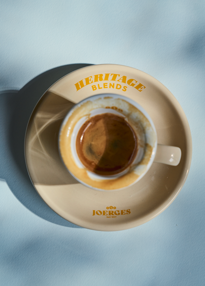 Espressotassen mit Unterteller "Heritage Blends" 4er SET