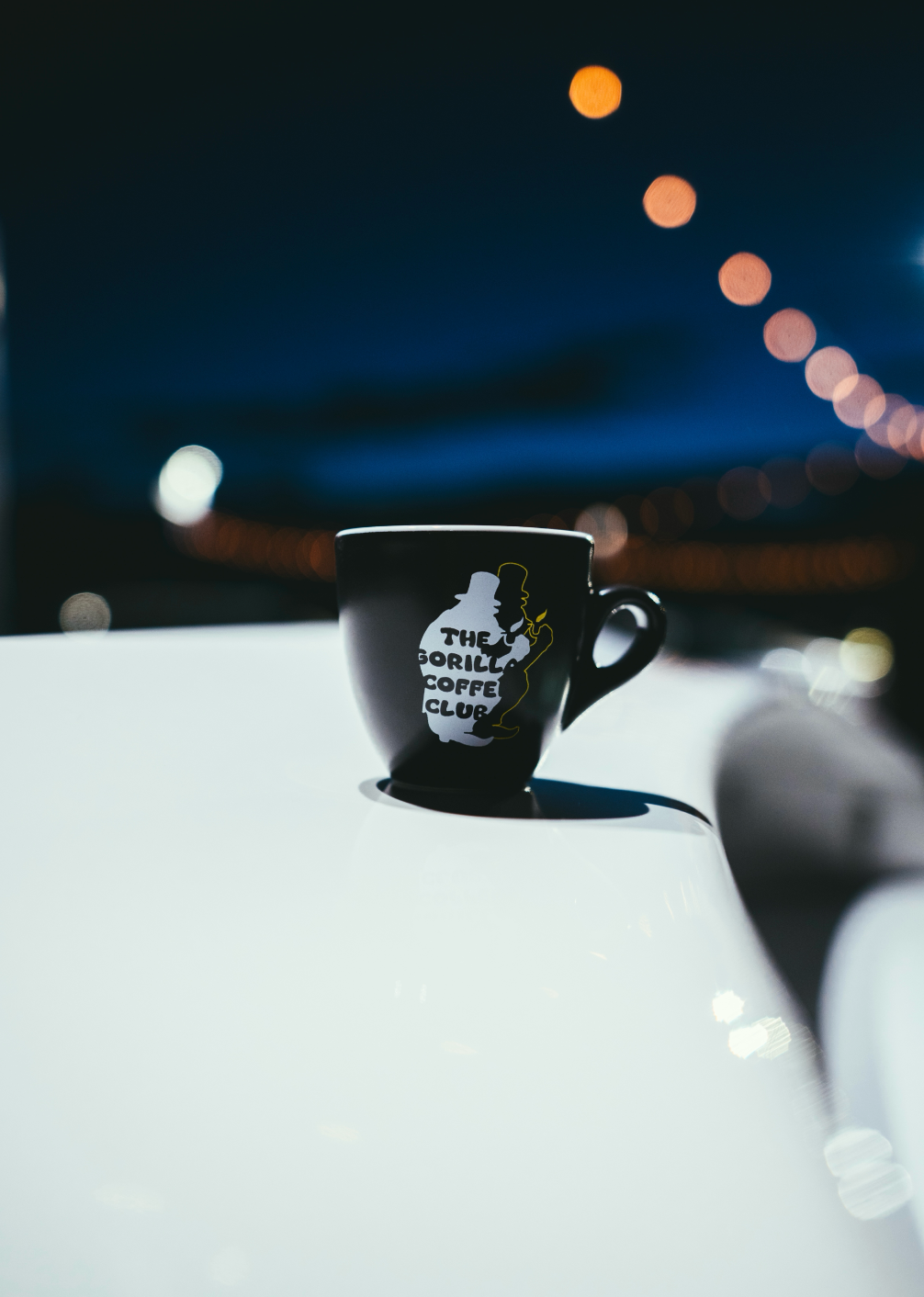 Espressotassen mit Unterteller "The Gorilla Coffee Club" 2er SET