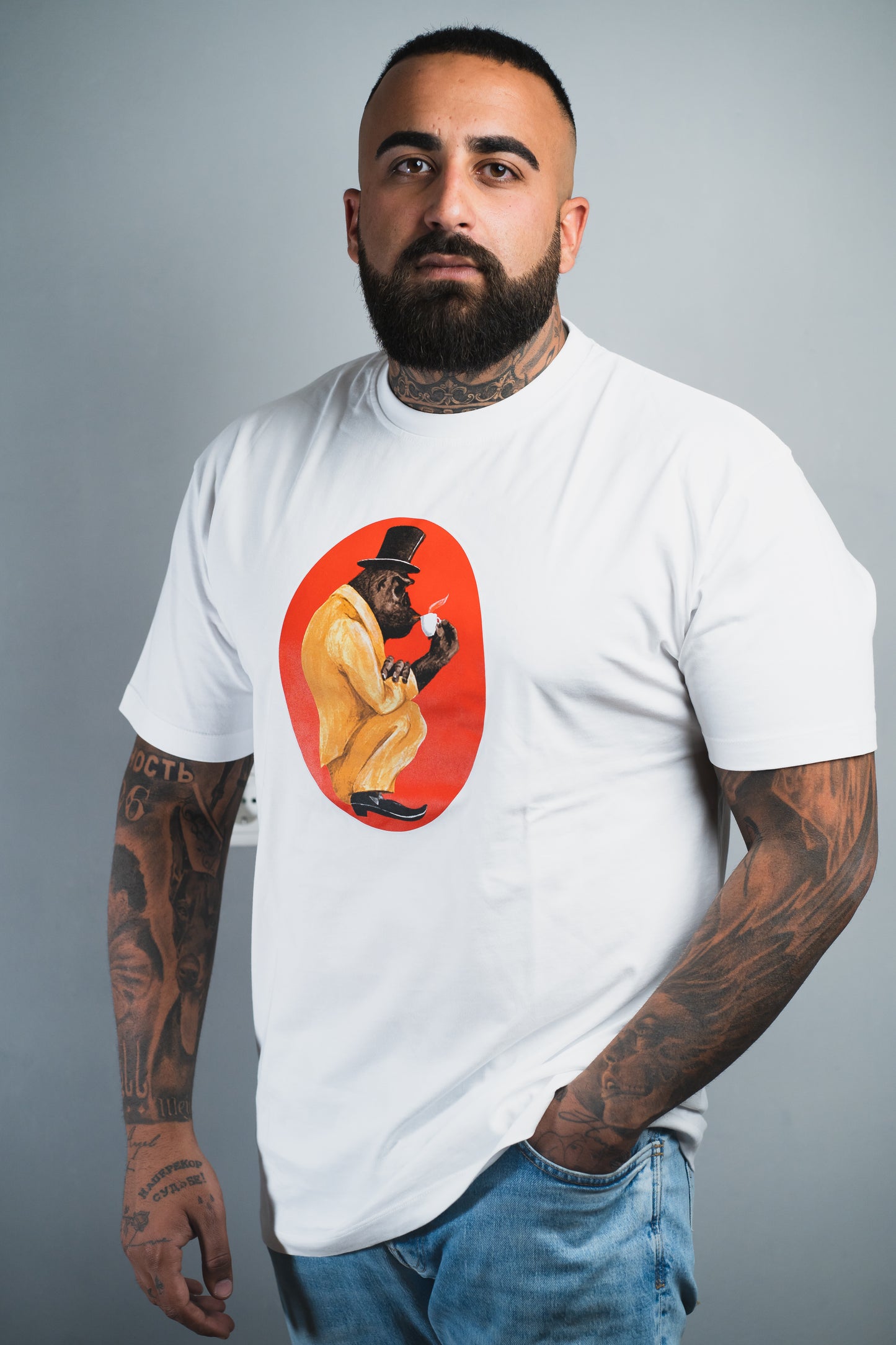 T-Shirt Rundhals Logo Schwarz