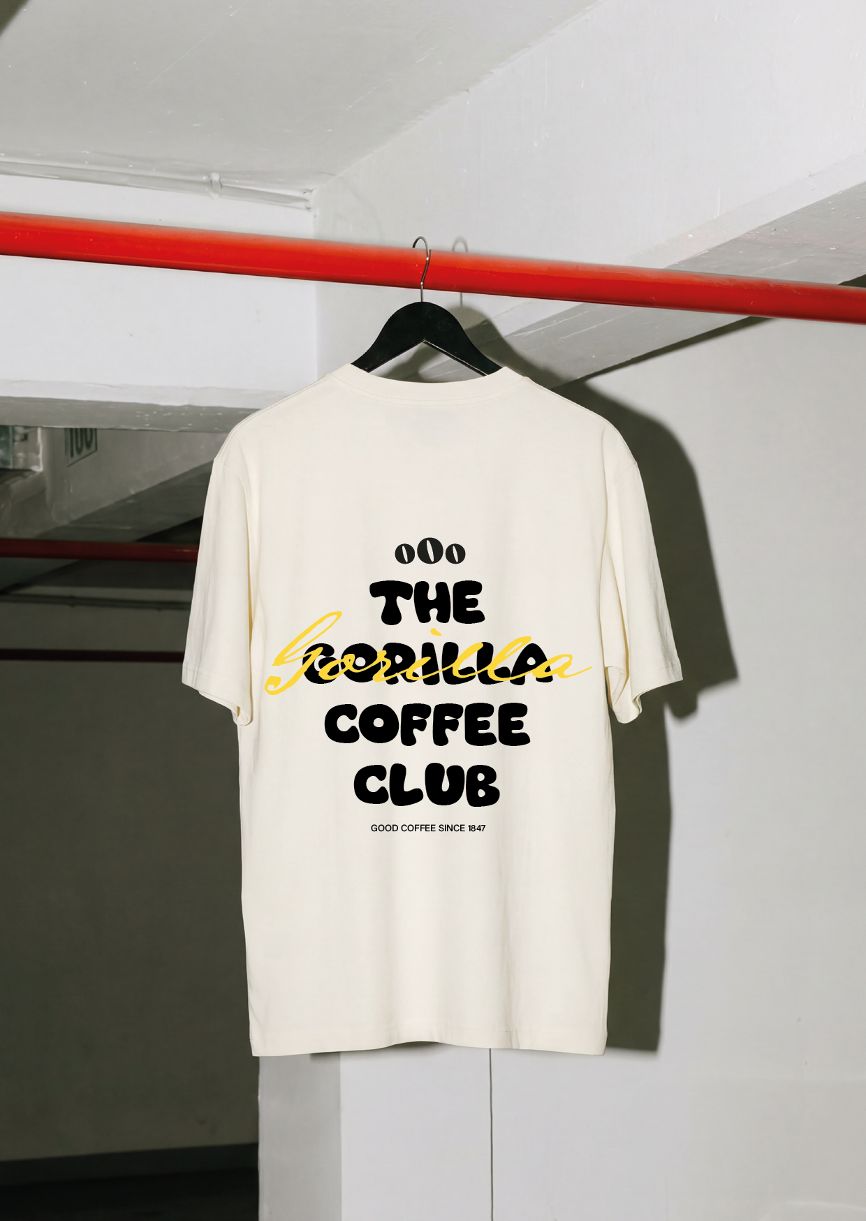 Gorilla T-Shirts Off White | Front Print