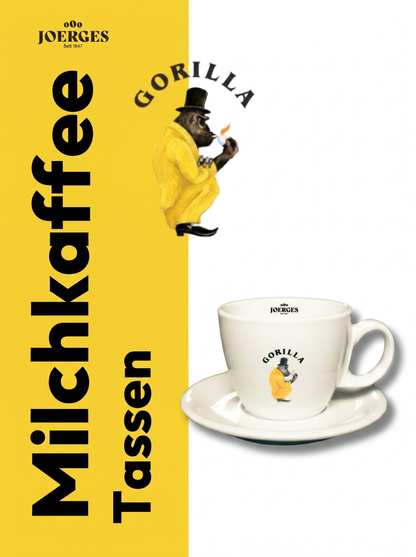 Milchkaffeetassen mit Unterteller "JOERGES" SET